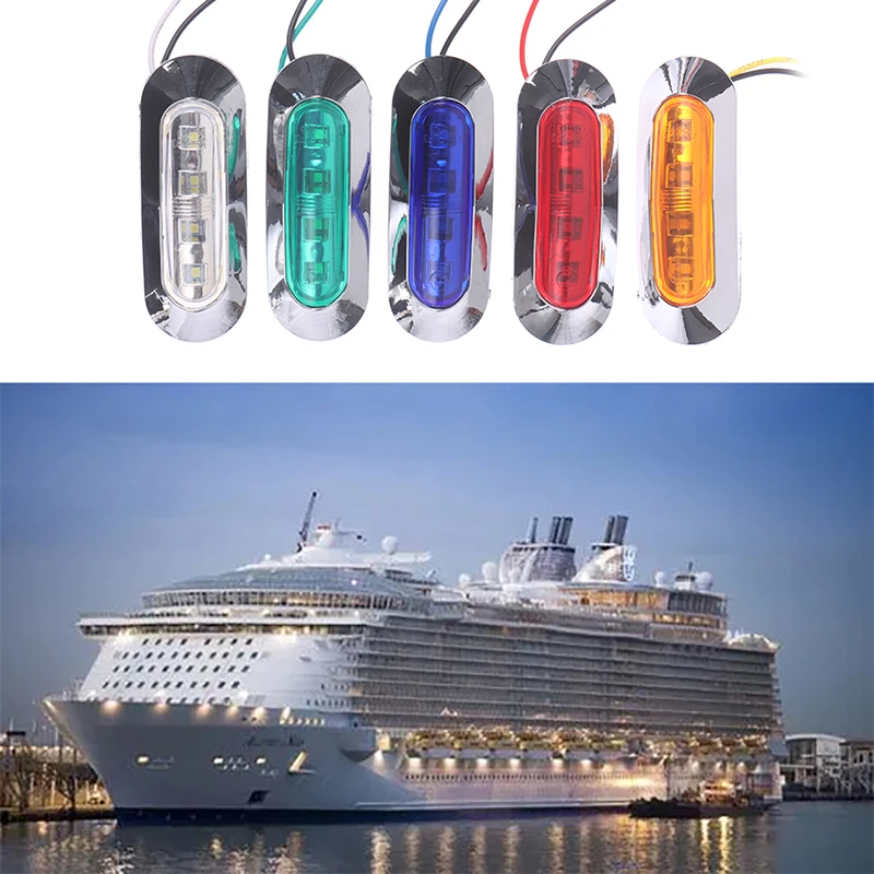 

2PCS Marine Boat Transom LED Stern Light Cold White LED Tail Lamp Yacht Accessories Waterproof LED Courtesy Lights Hot Sale