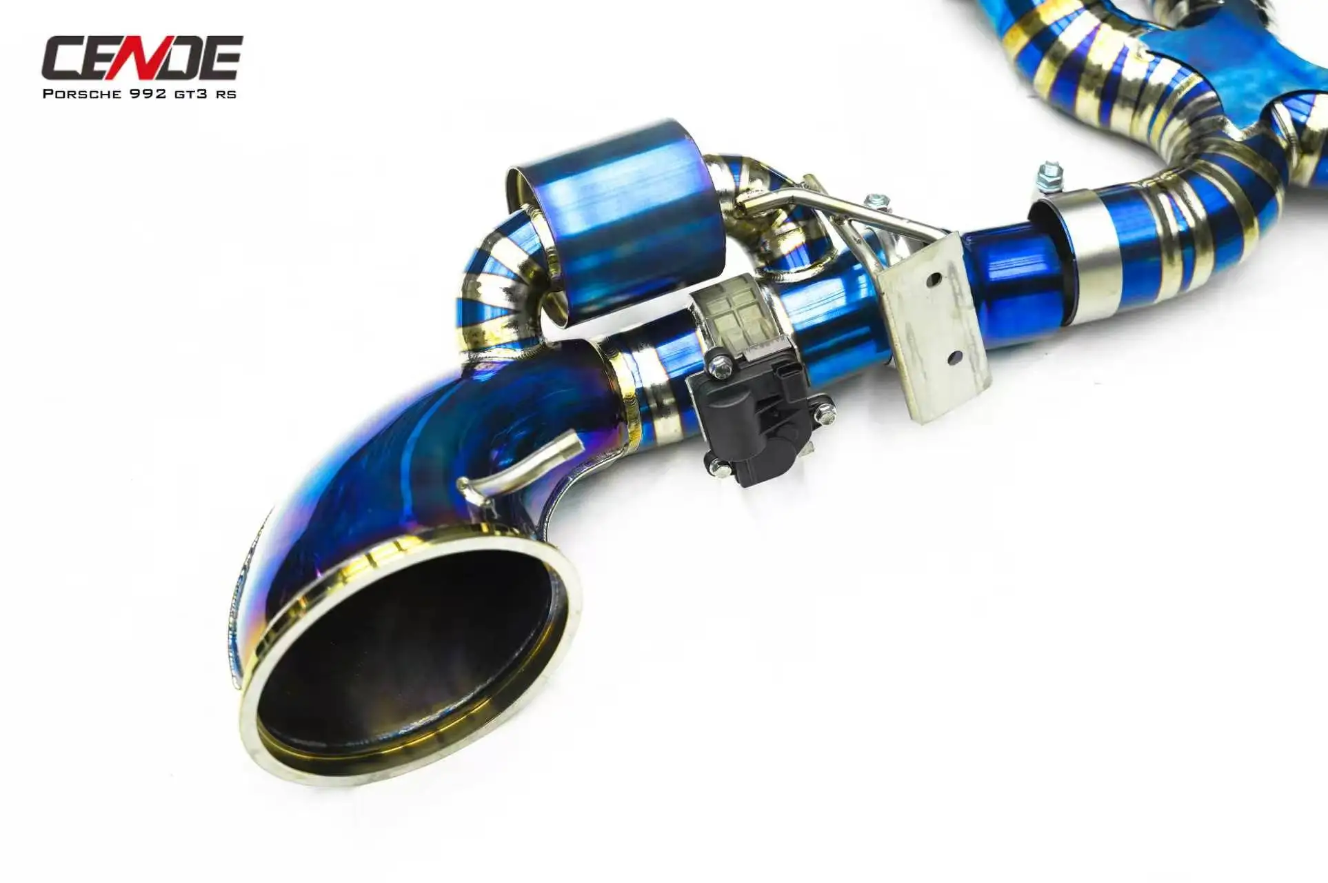 Фото Высокопроизводительный выхлопной патрубок Dream Car High Performance Cende Valvetronic из нержавеющей стали с зеркальной полировкой для 992 GT3 RS №3
