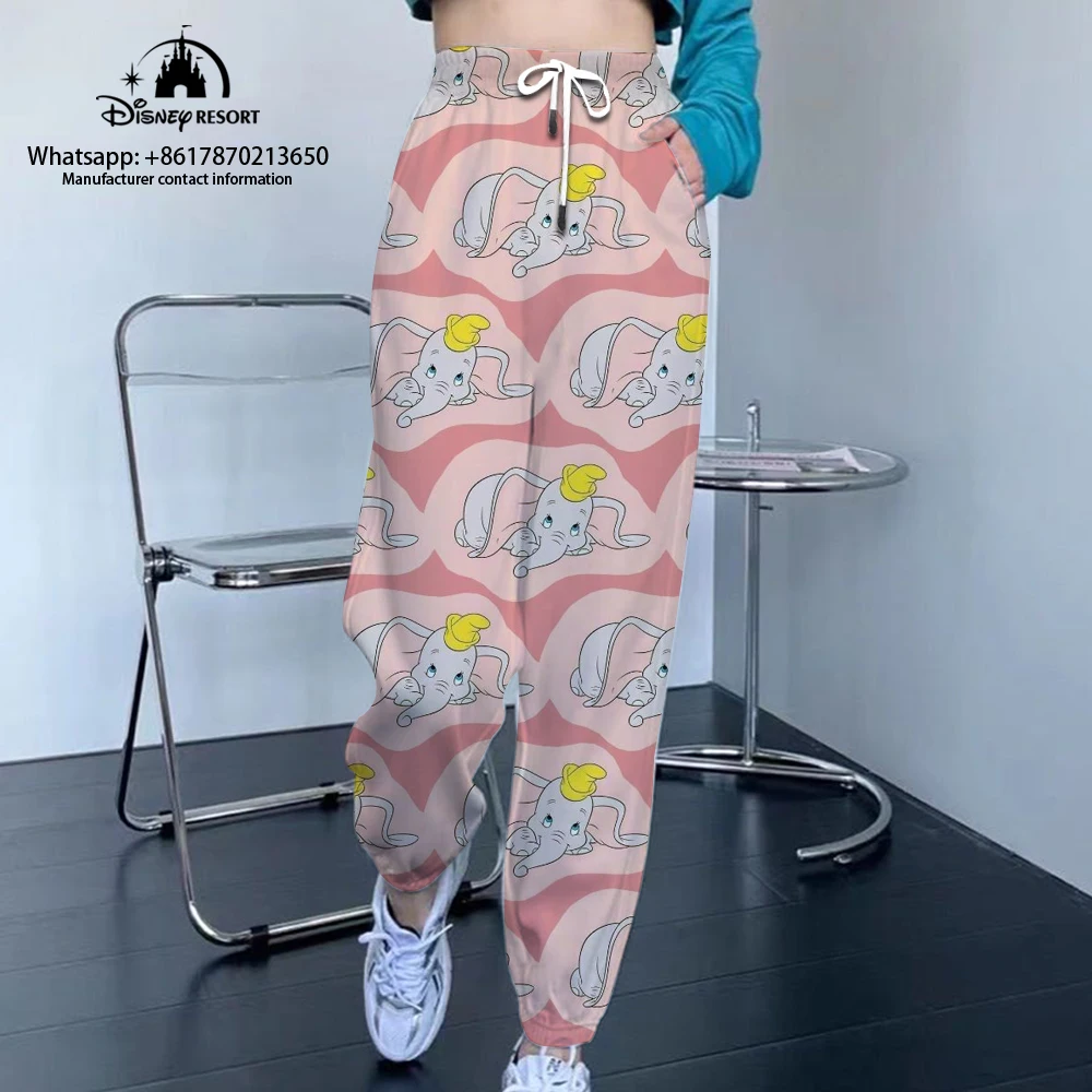 

Pants Ms. Fashion Casual Sports Pants Autumn Rando Randist Pants Disney Small Flying Elephant Patterns