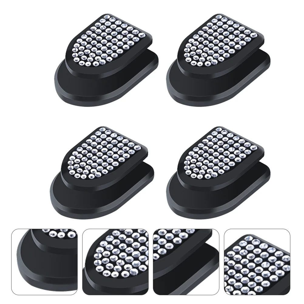 

4 Pcs Purse Hook Car Headrest Coat Hanger Sparkling Holder Bling Hooks Accessories Interior Hanging
