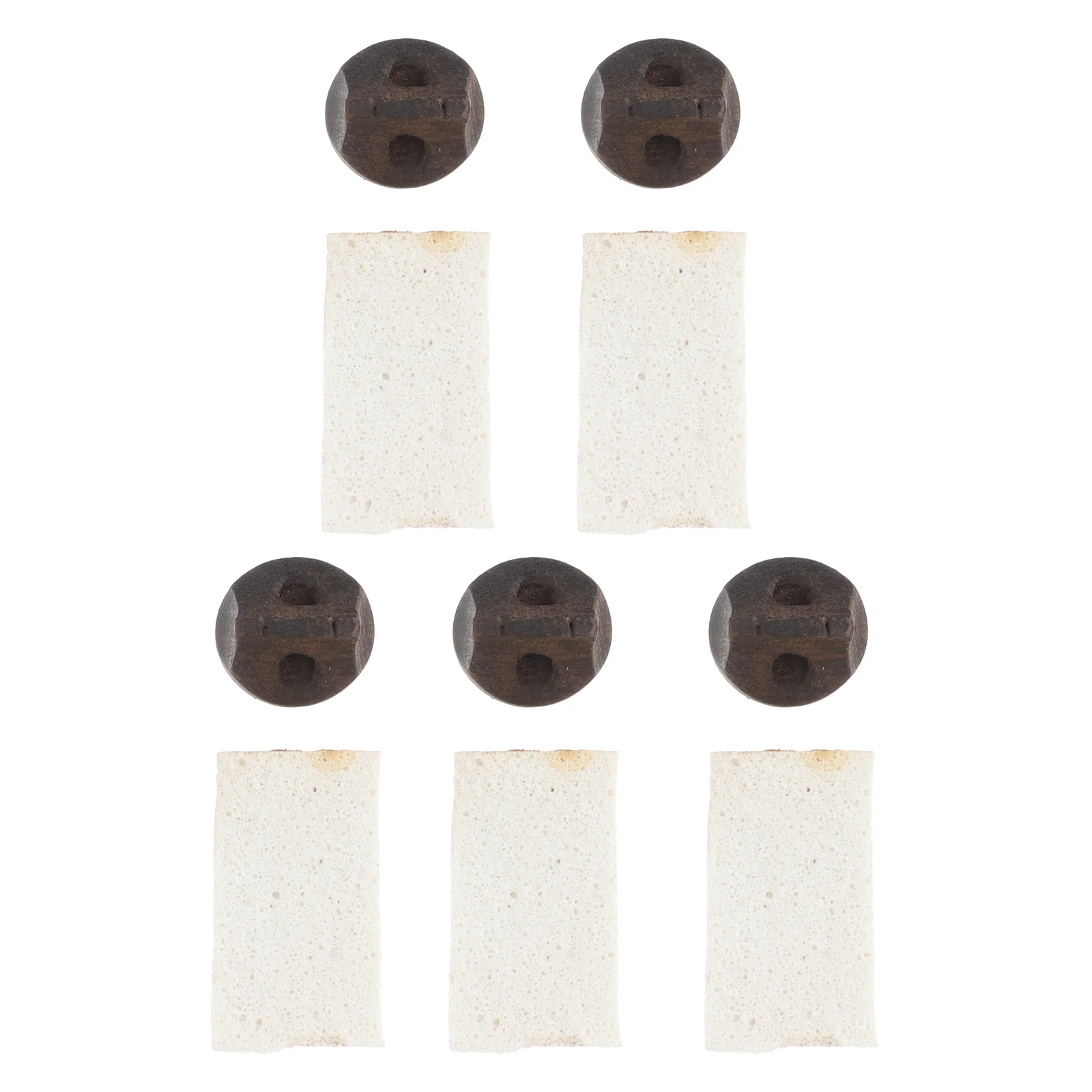 

5 Sets Wooden Erhu String Mute Practical Erhu Mute Sound Reduction Silencer