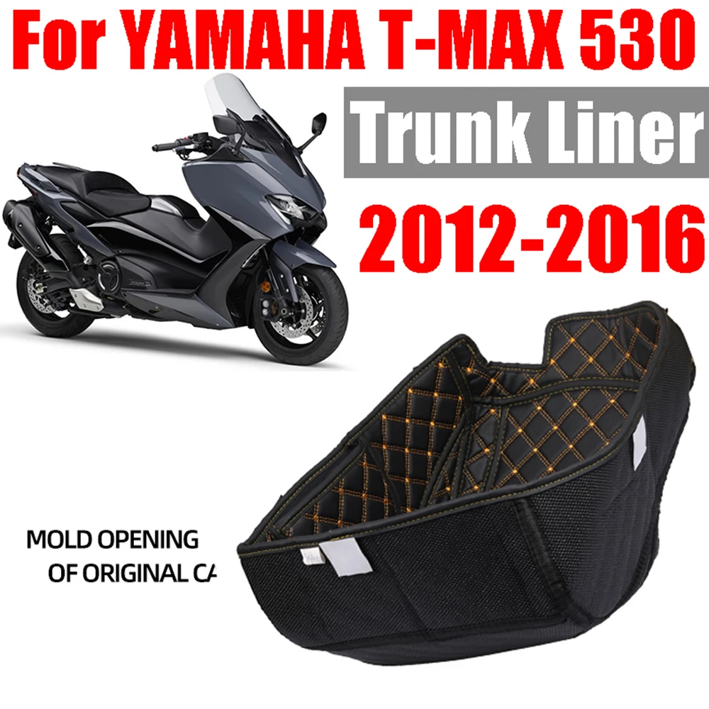 

For YAMAHA T-MAX530 T-MAX TMAX 530 TMAX530 2012-2016 Motorcycle Storage Box Leather Rear Trunk Cargo Liner Protector Accessories