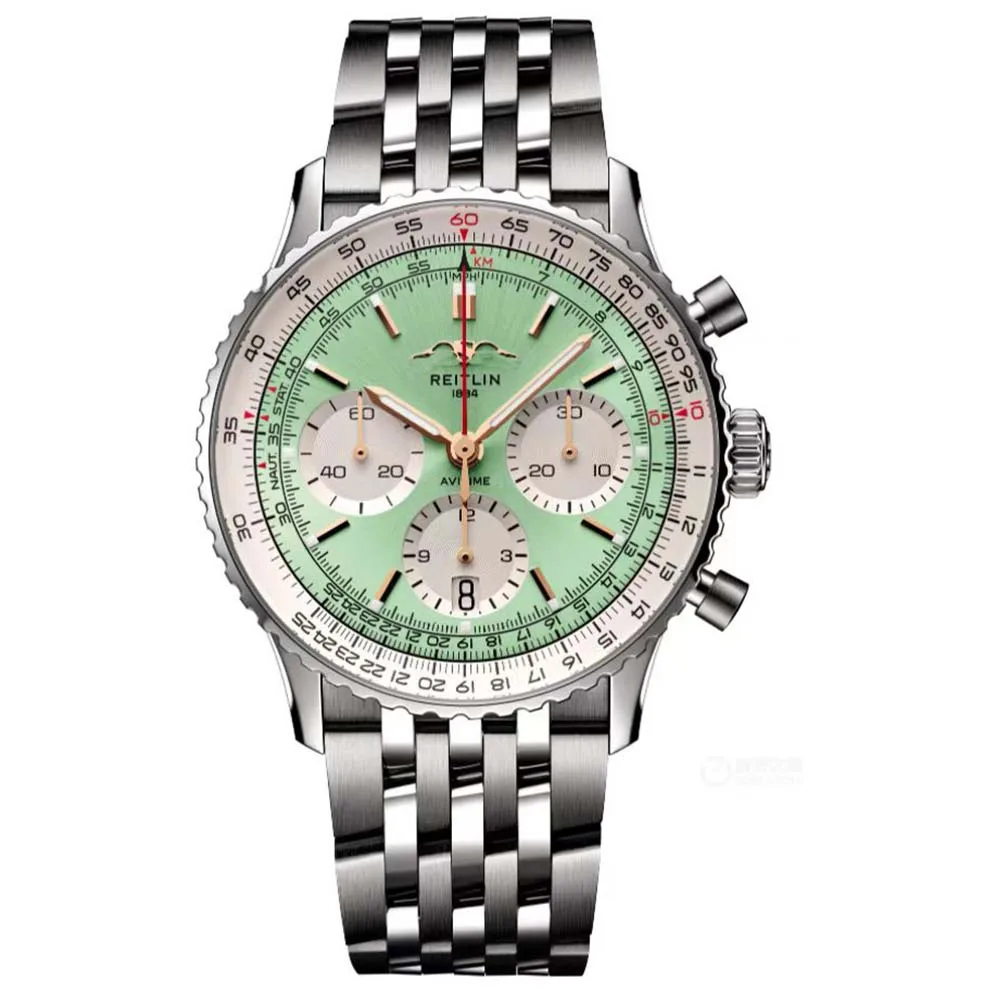 

New Top Luxury Brand Mens Watches Multifunction Sports Quartz Watch Stainless Steel Professional Aviation Chronograph AAA Clock