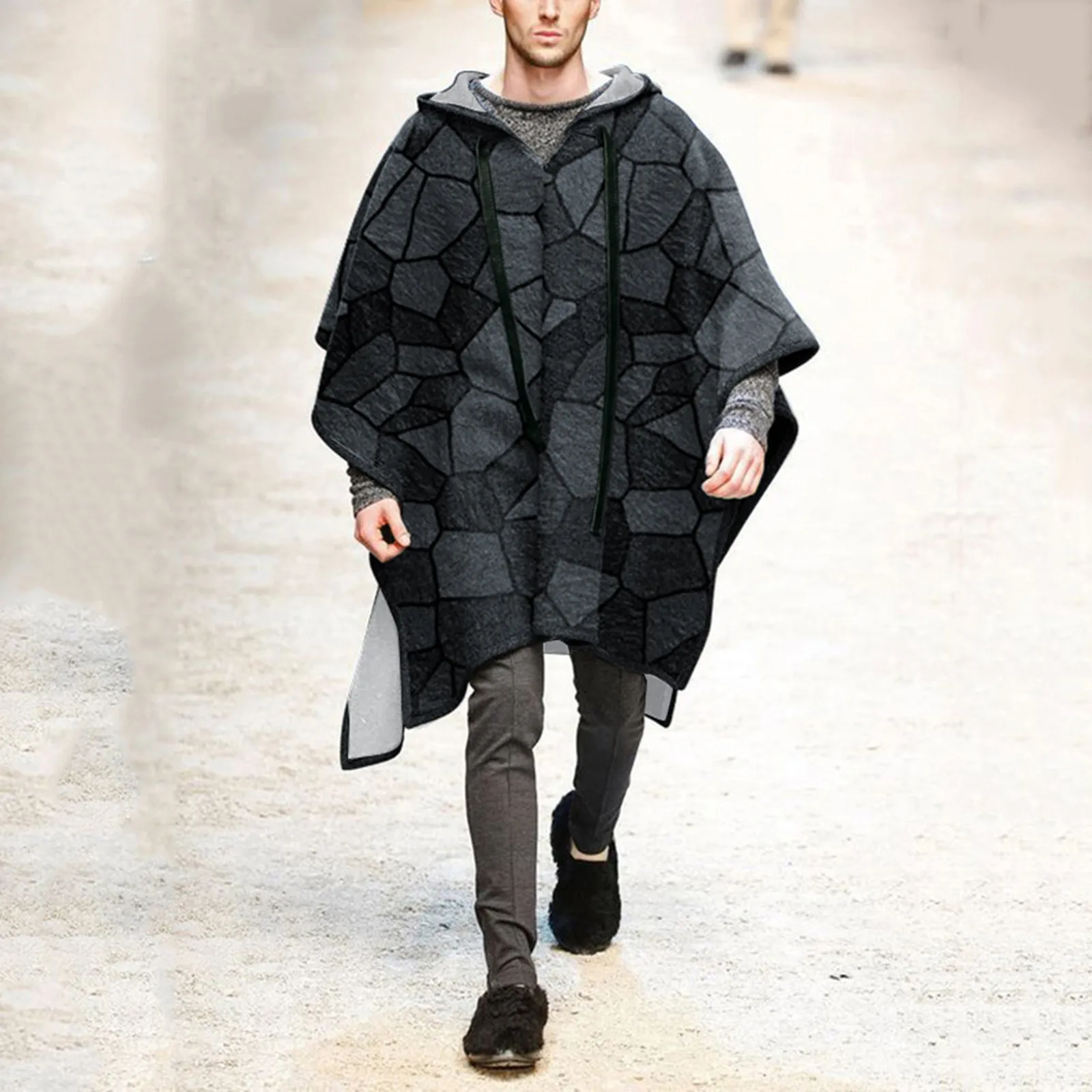 

Orchid Hoodie Sweater Shawl Pullover Winter Cloak Cloak Men's Woolen Blouse Top And Coat Autumn Men's Christmas Sweatshirts Men