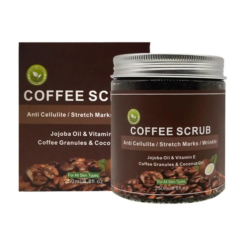 

Sea Salt & Coffee Scrub Grit Coffee Body Scrub With Natural Formula Exfoliator & Cellulite Remover For Nourishing & Hydrating