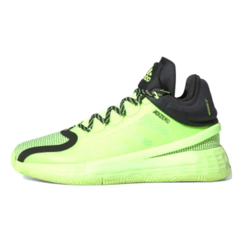 Кроссовки adidas D Rose 11 сигнально-зеленые FU7405