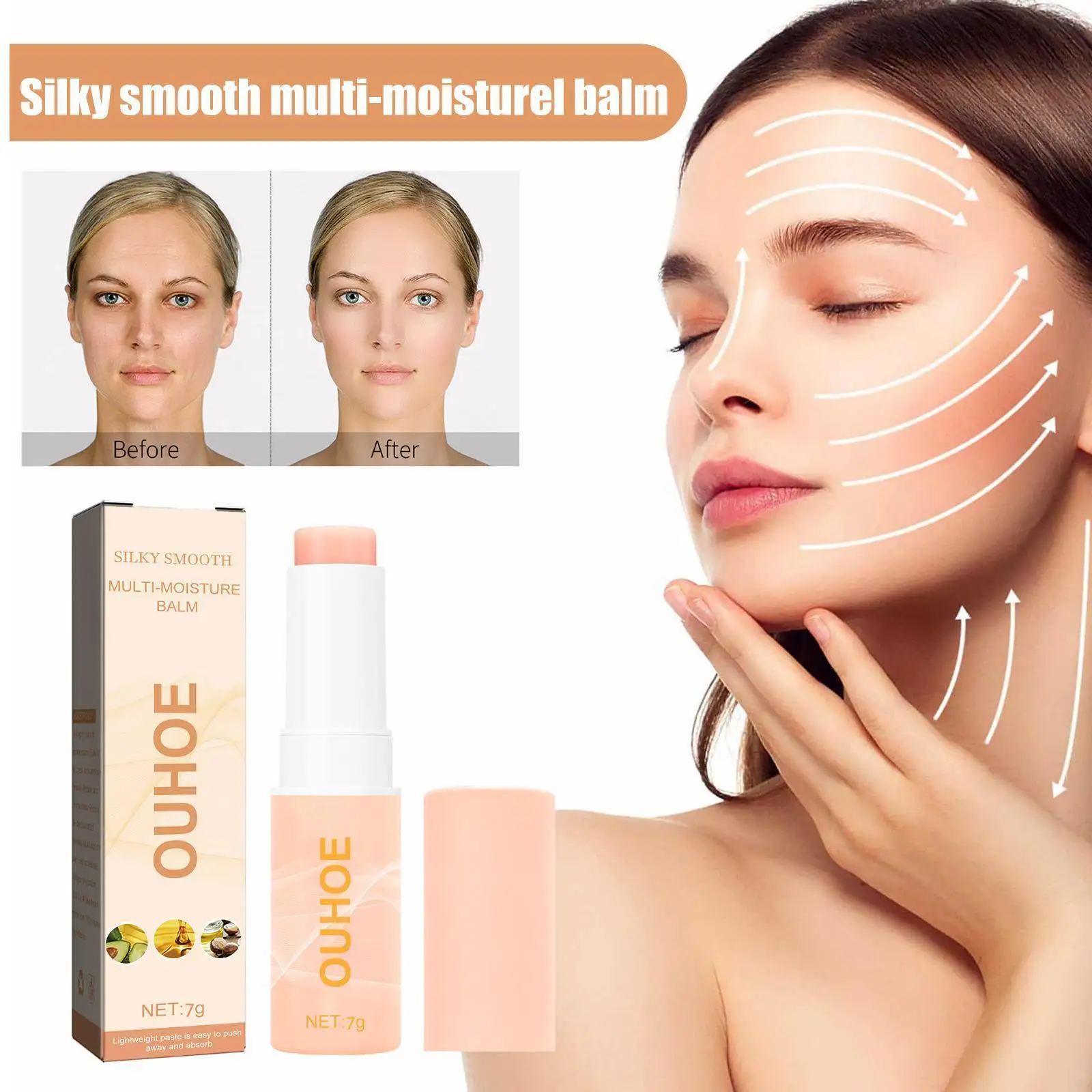 

Collagen Multi Balm Stick Wrinkle Bounce Anti-Wrinkle Multi Moisturizing Skin Korean Cosmetics Cream Tone Dull Balm Brighte D5O5