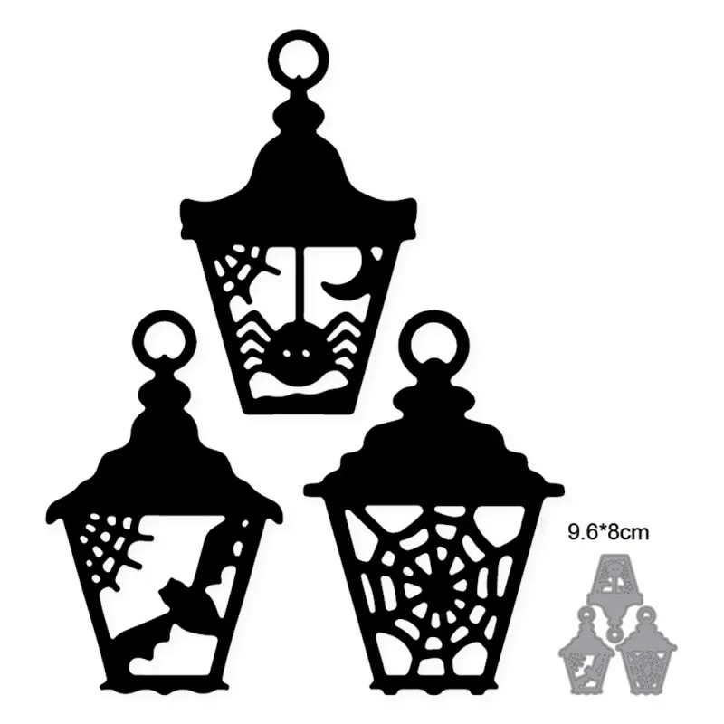 

Metal Cutting Dies Stencils Halloween Ghost Spider Web Windowsill Haunted House For DIY Scrapbooking Embossing Handcraft Die Cut