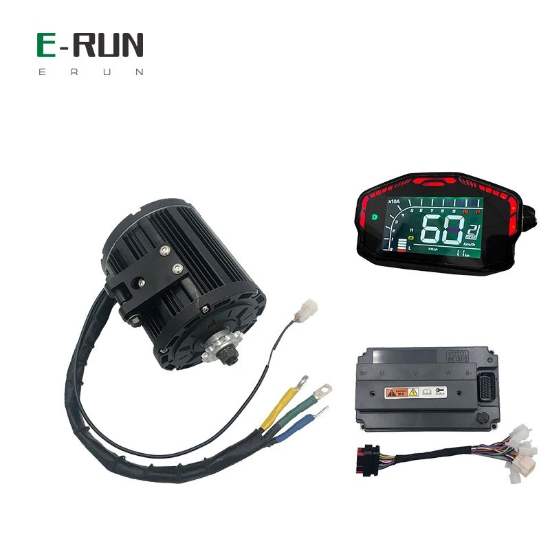 

QS 138 90H 4KW Mid Drive Motor With VOTOL EM150/2 V2 Controller and DKD Display For Adult Electric Motorcycle Scooter
