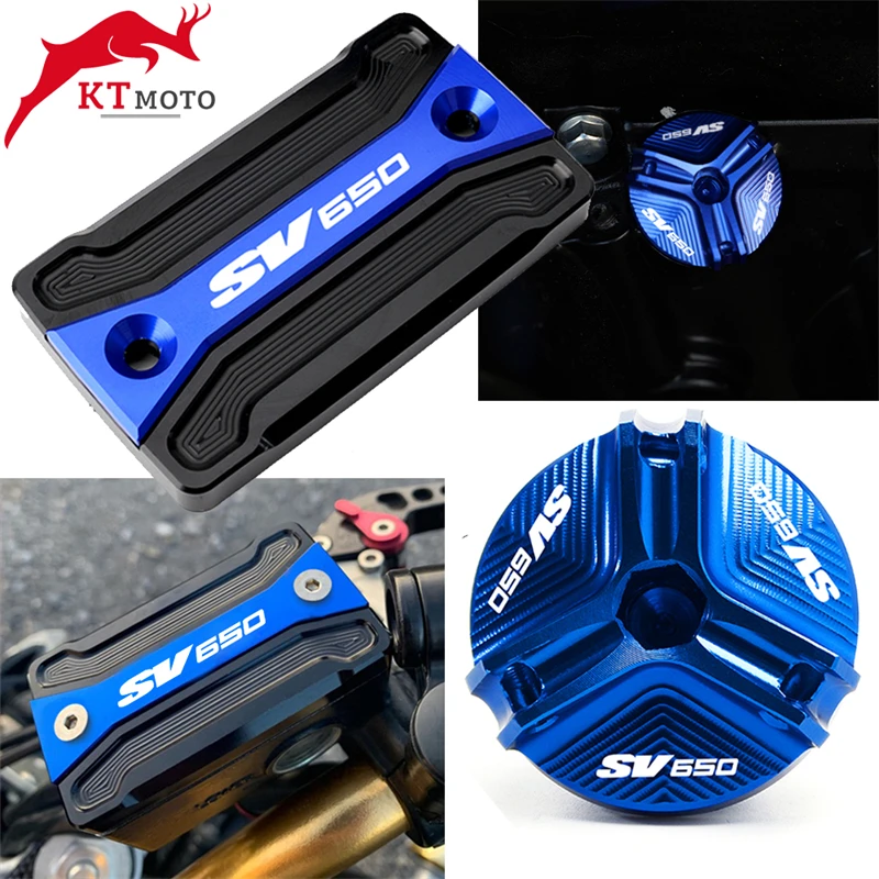 

For SUZUKI SV650 SV 650 2008-2021 2020 2019 Latest high quality Scooter Accessories Front brake Fluid Reservoir Cap Cover