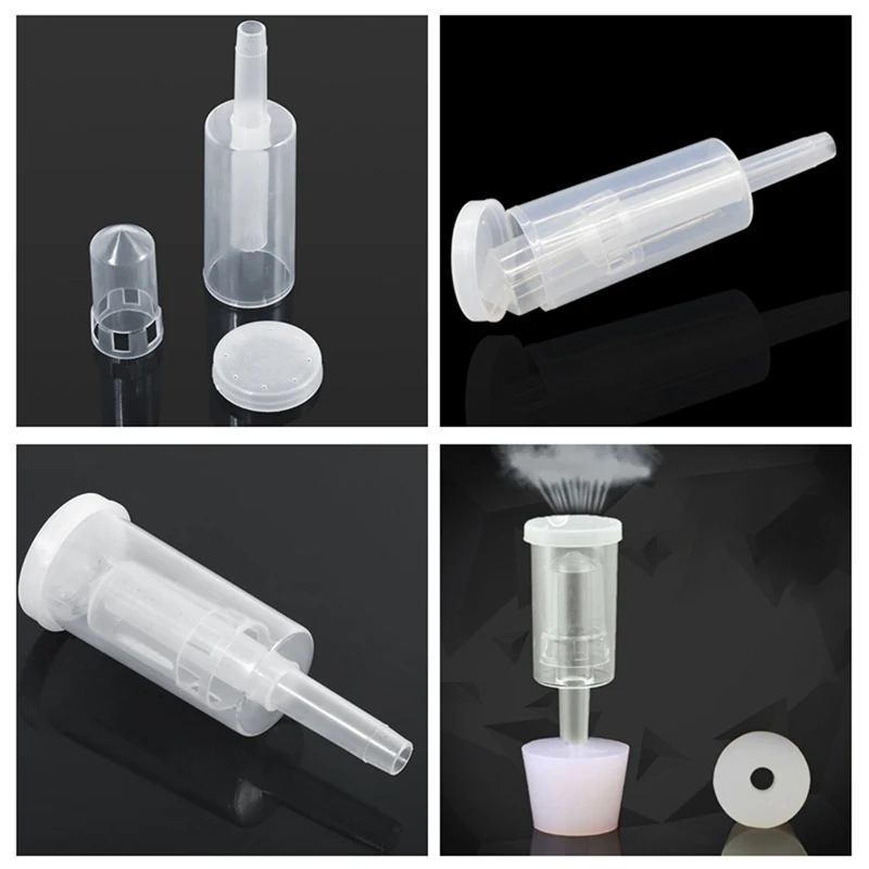 

10 Pack Exhaust Seal Valve With Rubber Airlock Stopper Twin Airlock For Wine Making, Beer Brewing Glass Carboy Fermenter