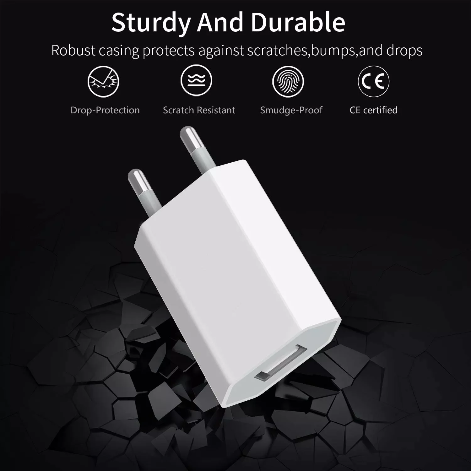 10 Pcs/Lot USB EU Plug AC 5V 1A Wall Charger Universal Portable Travel Power Adapter For phone 8 10 X HTC Cell Phones