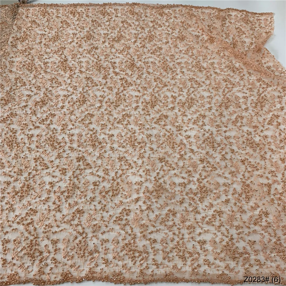 

2023 высококачественное стандартное французское платье из гипюра для свадебной вечеринки, с бусинами, 5 ярдов