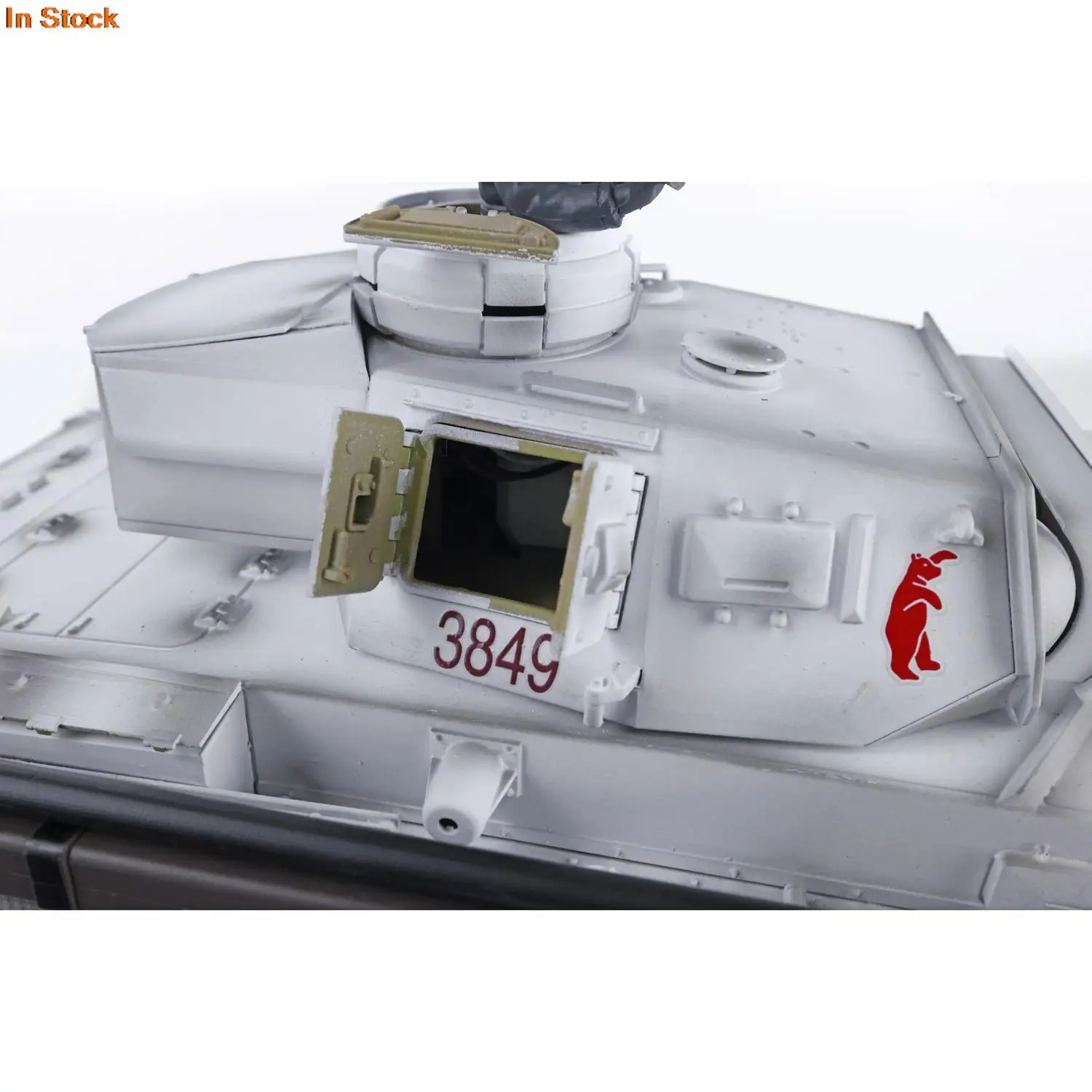 Heng Long 1/16 Snow 7.0 Пластиковый немецкий танк Panzer III H RTR RC 3849 360 ° Турель Белый дымовой