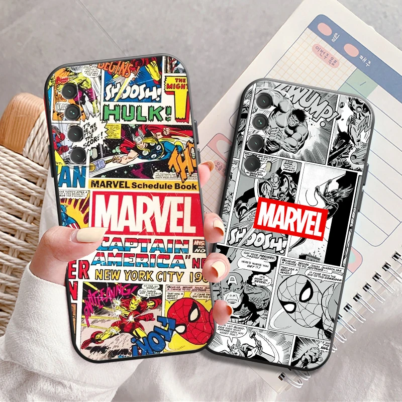 

Marvel Comics Logo Phone Case For Huawei Honor 10 V10 10i 10 Lite 20 V20 20i 20 Lite 30S 30 Lite Pro Liquid Silicon Carcasa