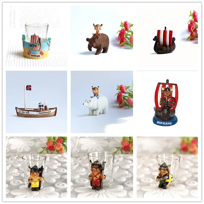 Статуэтка-Тролль из смолы в скандинавском стиле Дании Норвегии Исландии Швеции