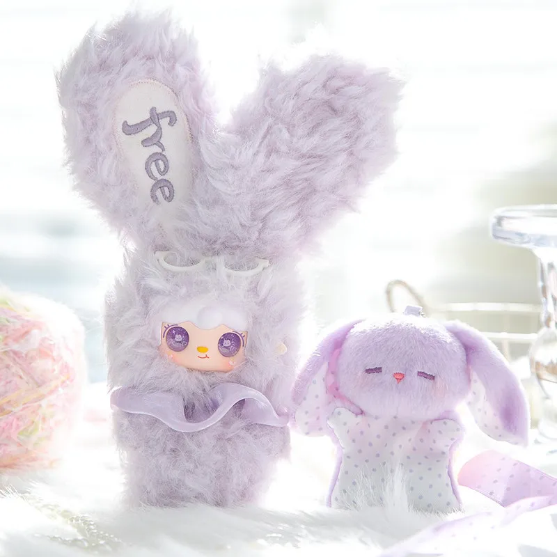 Фото Новая плюшевая игрушка-кролик Yooki Cute Healing в закрытой упаковке, подвеска для сумки, подарок на день рождения для женщин, коллекционная игрушка, оригинал №3