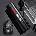 Умная Термокружка с логотипом автомобиля и дисплеем температуры для Mitsubishi Asx Lancer Pajero 4 Outlander 3 Xl l200 EX10 X Colt Pajero