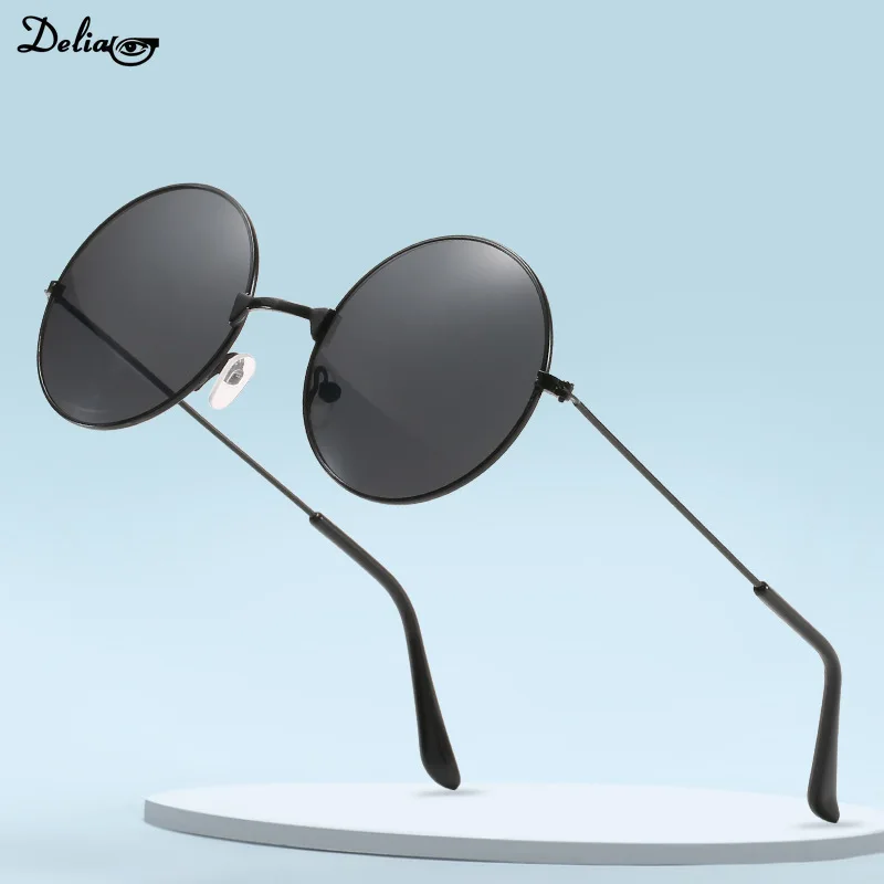 Модные круглые солнцезащитные очки в стиле ретро декоративные для свадьбы