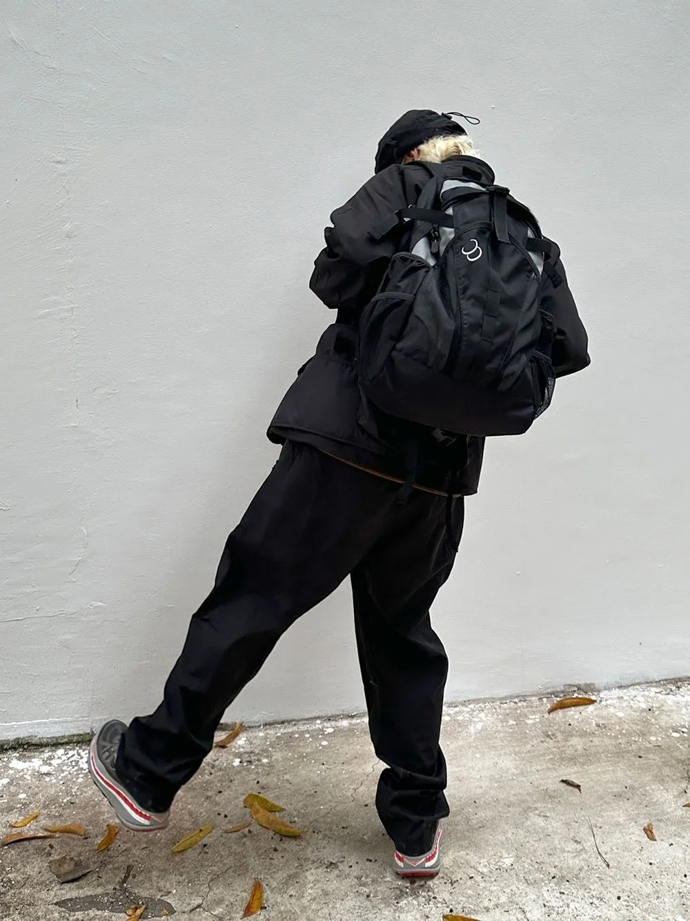 CTRLLOCK шикарный цветной лоскутный Techwear ремни с пряжкой Базовый Рюкзак Черный Серый