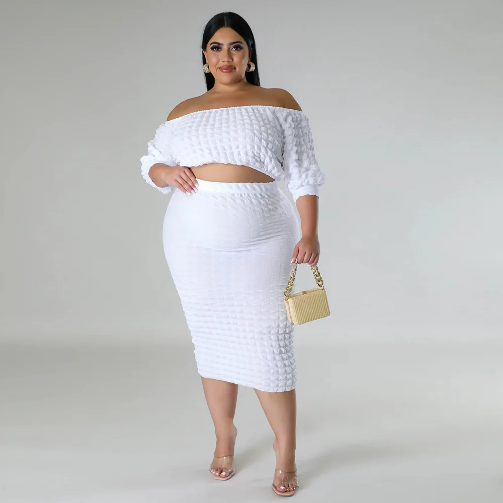 Plus Size Two Piece Dresses Plaid Chic And Elegant Cloth Casual Cheap Luxury Ladies Dresses Summer Sale Outfit For Women 2023