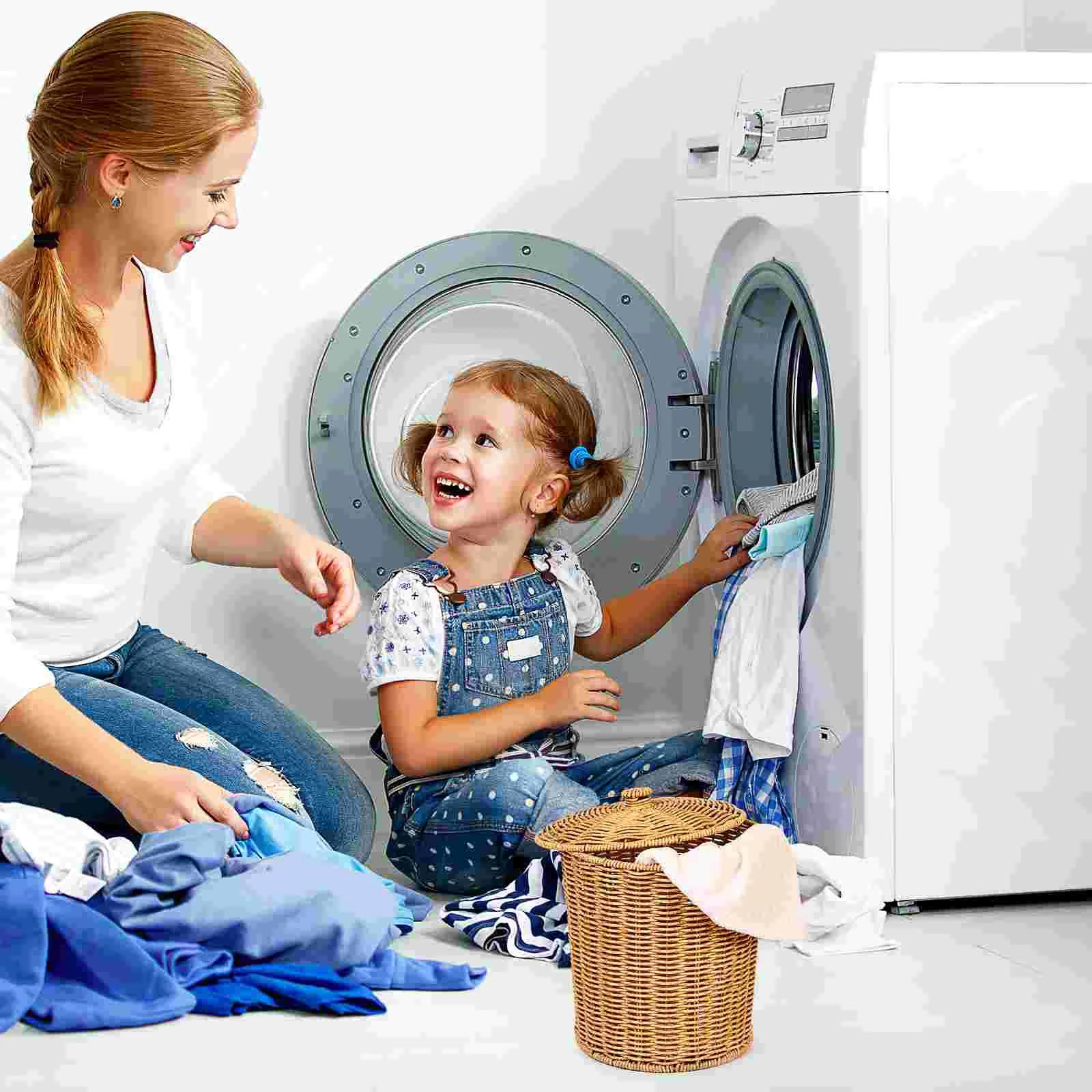 Корзина для хранения с крышкой органайзер грязной одежды складная стирка стирки