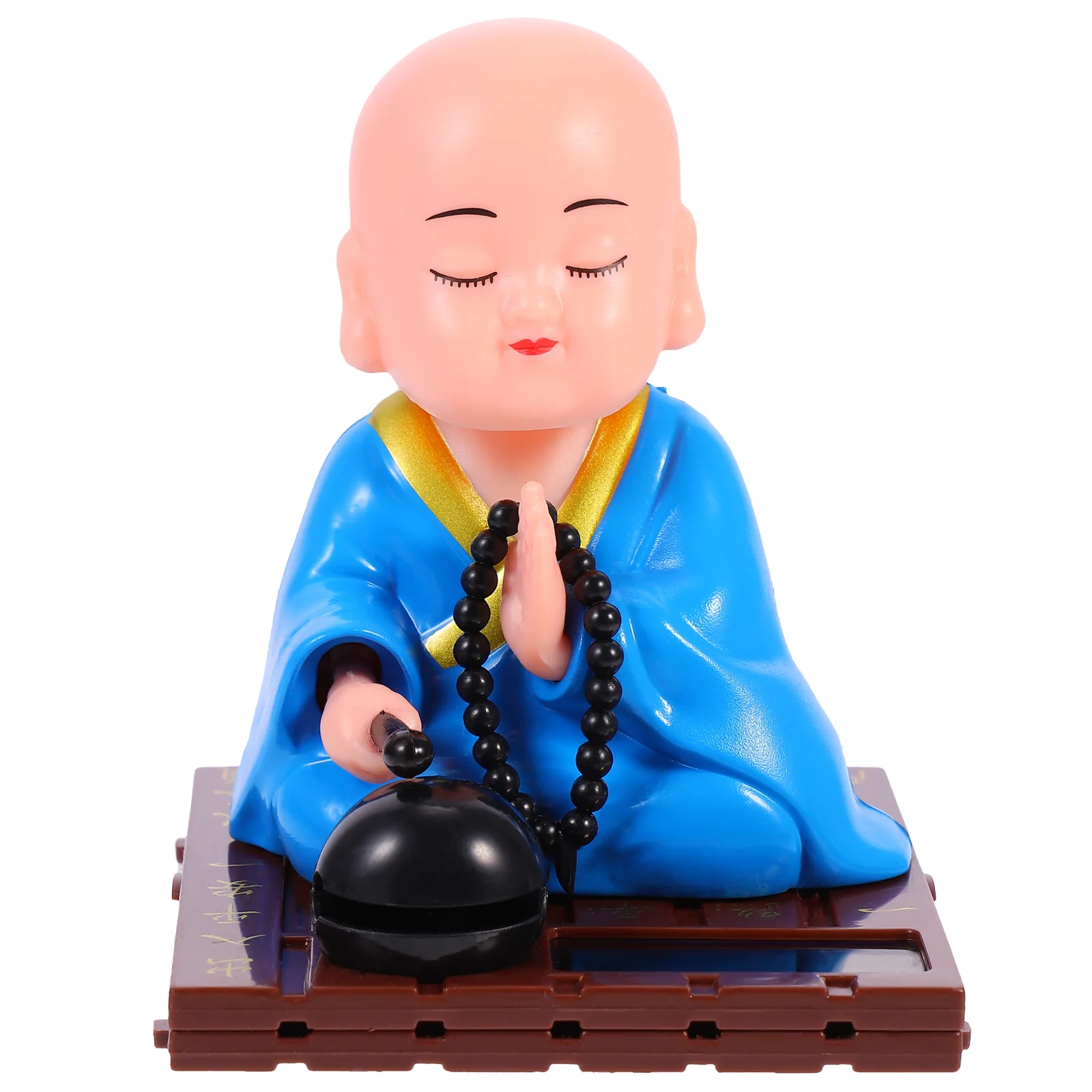 

Mini Baby Dolls Ornaments Monk Decoration Decorations Desktop Car Decorative Crafts Little Shape Solar Buddha Dragon statue
