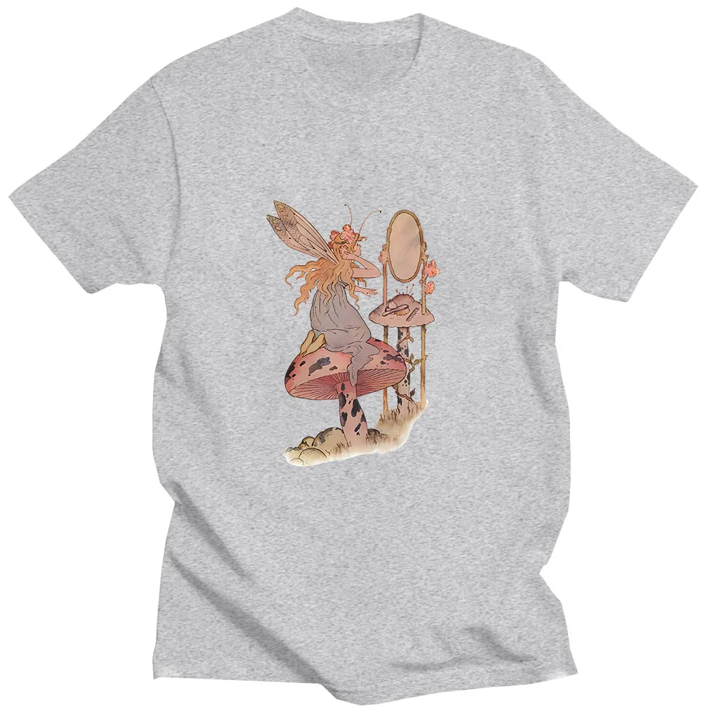 Летняя футболка с коротким рукавом круглым вырезом и мангой