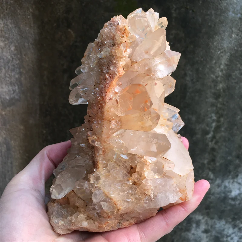 820 г настоящий натуральный прозрачный кварц белый кристалл кварцевый кластер