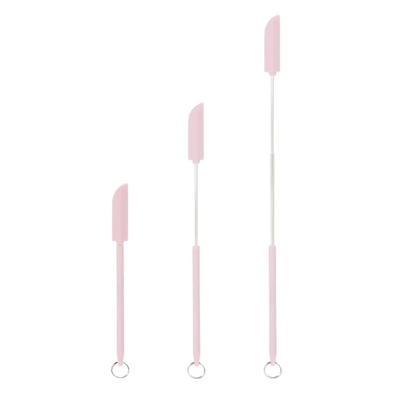 

Retractable Scoop Set Hanging Hole Design Telescopic Extension Mini Spatula Extension Rod Kitchen Baking Sauce Scraper