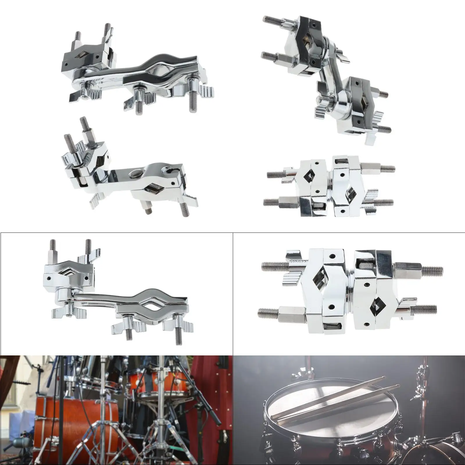 Соединительный зажим барабана Держатель колокольчика Простой в установке