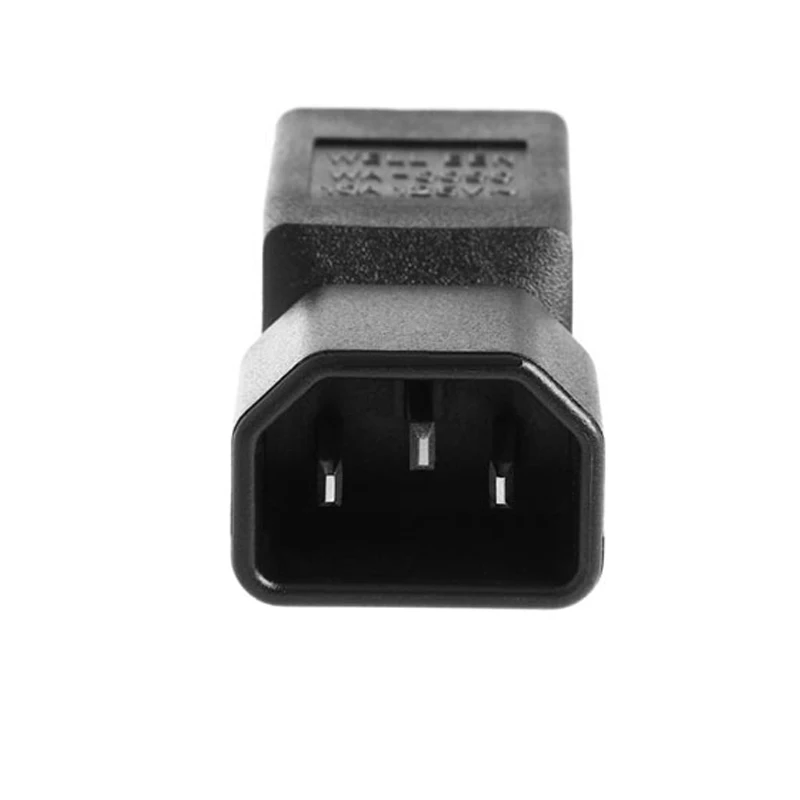 Фото Адаптер питания IEC 320 C14 на NEMA 5-15R, преобразователь питания C14 на 3-контактный разъем стандарта США №3