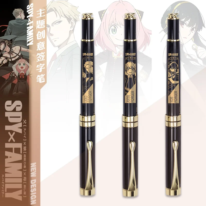 

Модная металлическая шариковая ручка с изображением героев аниме спайт×family Yor Anya сумерки, канцелярские товары, шариковая ручка, шариковая р...