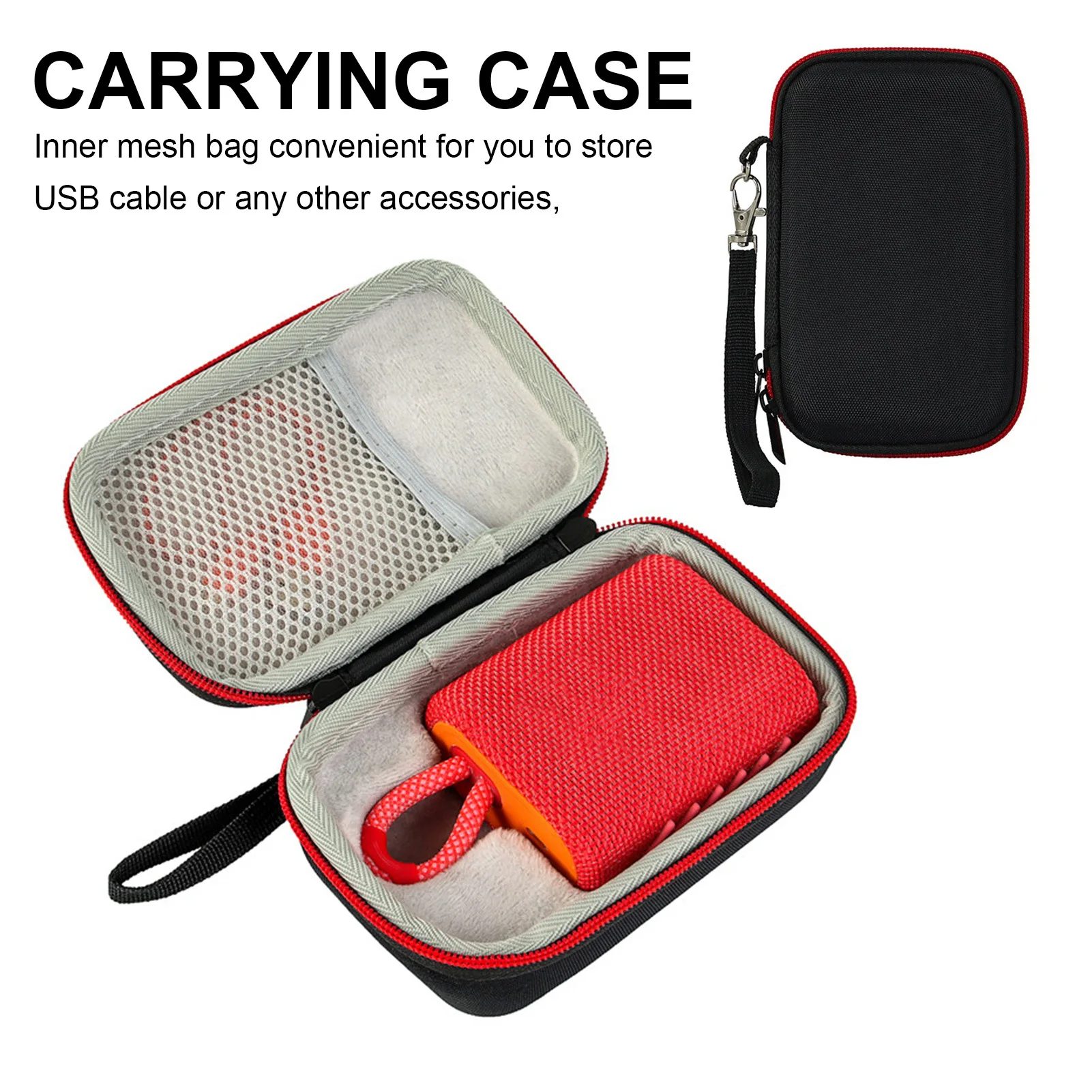 Portable Hard EVA Carry Case Wireless Bluetooth Speaker Stor