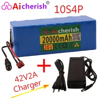 18650 battery lithium ion electric bicycle 36v 20ah 10s4p 250w 1000w elektrische scooter with bms42v charger