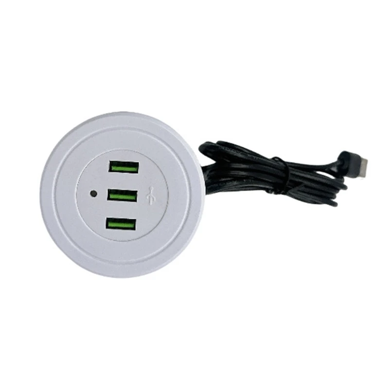 Фото Экономия места, двойная USB-розетка 2 USB 1, тип C, кабель 170 см, встраиваемое зарядное устройство для электронных устройств, №1