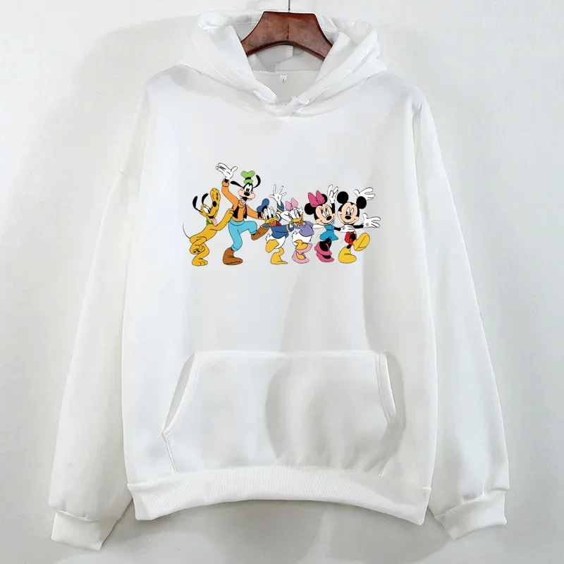 Милые толстовки с принтом Микки Мауса и рисунком женские осенние повседневные