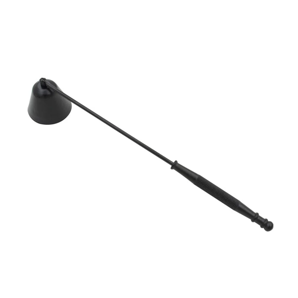 

Stainless Steel Vintage Banquet Candle Snuffer Decoration Put Out Fire Long Handle Safely Extinguish Cover Tool Bell Shape Home