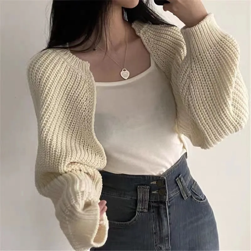 

Fashion Women Sweaters 2023 Solid Color Round Neck Bat Sleeve Leisure Splicing Jerseys Women's Sweater Blusa De Frio Feminina