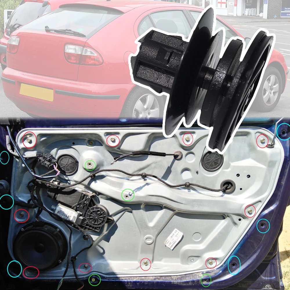 

Car Door Card Trim Panel Front Interior Fastener Moulding Clip Holder Accessories For Seat Leon Mk1 1M 1999 2000 2001 - 2006