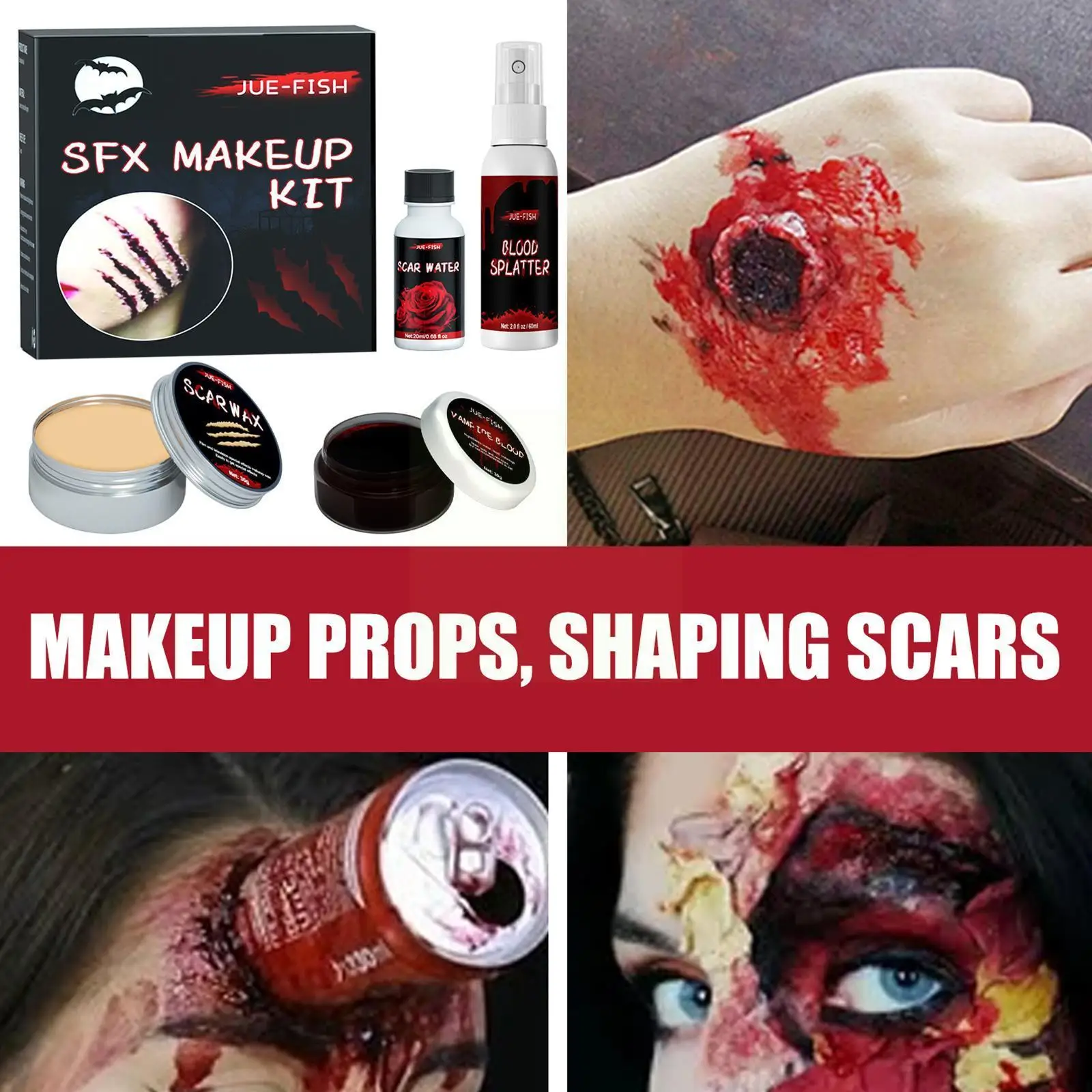 Sfx набор для макияжа краска лица и тела сценическое масло спецэффекты рана