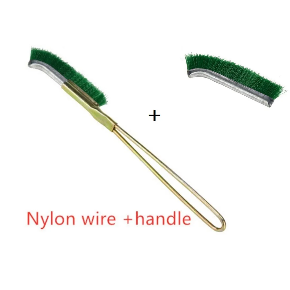 

Mini Brass Steel Wire Brush Brush Head Rust Scrub Remover Paint Remove Cleaning Polishing Scrubbing Polishing Burring Hand Tool