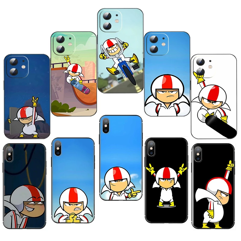 GH11 Kick B-Buttowski Soft Silicone Case for Moto Edge 20Lite G40 G41 G51 G22 G71 5G G9 Play G20 G100 Caver