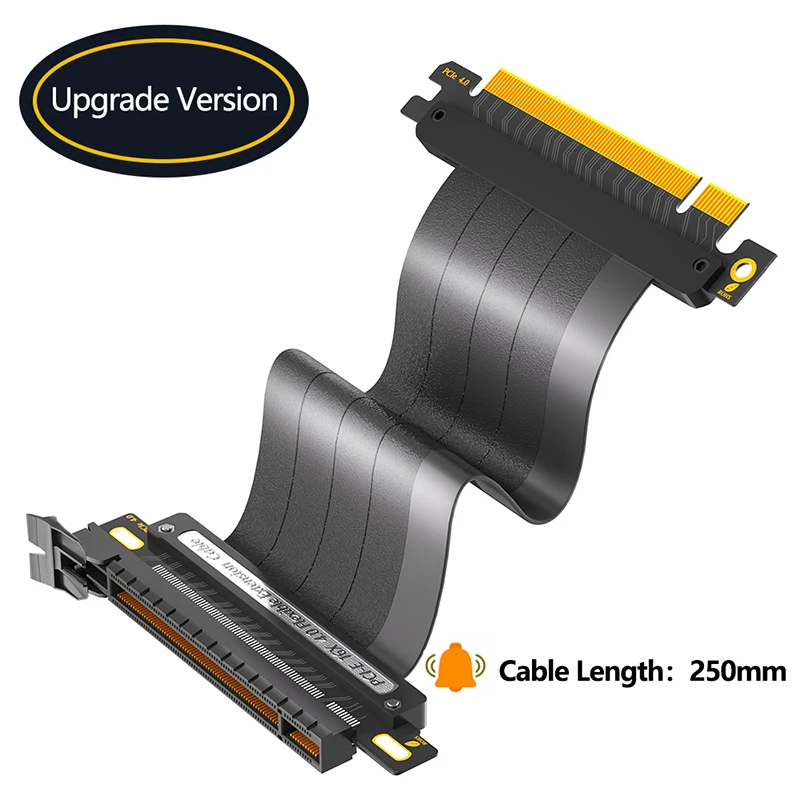 Кабель расширения для видеокарты PCIE 4 0 X16 гибкий кабель с защитой от потерь 180 ° PCI