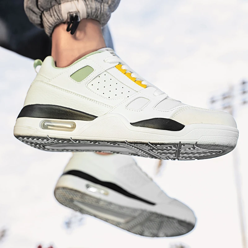 2023 Men's Classic Casual Sports Skateboard Shoes Fashion Trend Leather Rubber Anti-slip Wear-resistant Running Shoes 39-44#