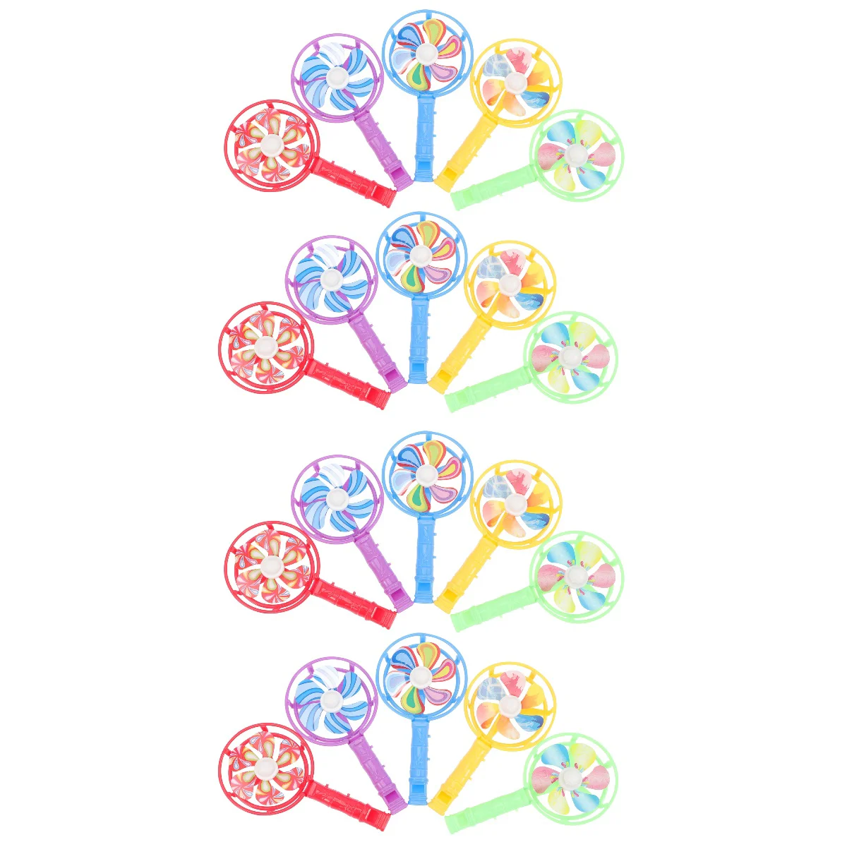 

60 Pcs Baby Musical Toys Whistle Windmill Party Props Trumpet for Kids Cartoon Child