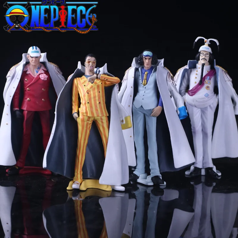 

17CM One Piece Admiral of the Navy Headquarters Sengoku Aokiji Kizaru Akainu Anime Standing PVC Action Figure Model Toys Gift