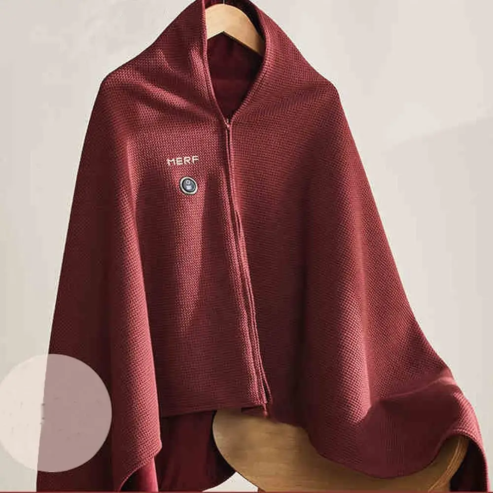 Прочное носимое одеяло с электрическим подогревом через USB 3 уровня нагрева