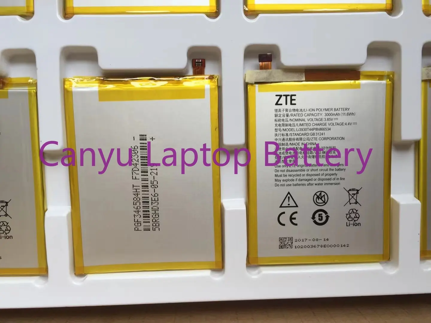 100% 3000mAh Li3930T44P8h866534 Сменный аккумулятор для ZTE Blade V7 MAX V7MAX BV0710 BV0710T батареи для телефона
