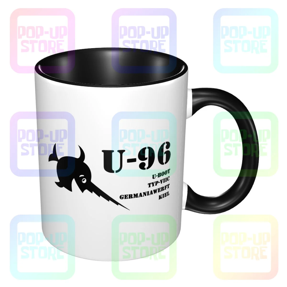 Das Boot U-96 немецкая подводная лодка с подводной лодкой Второй мировой войны смеющаяся пила 01 кружка Чайные чашки 330 мл Посуда для напитков кофейные кружки